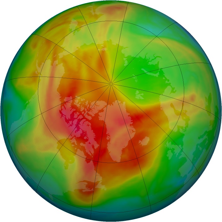 Arctic ozone map for 02 March 2008